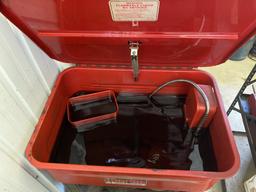 CLARKE PARTS WASHER AND OIL DUMP PAN