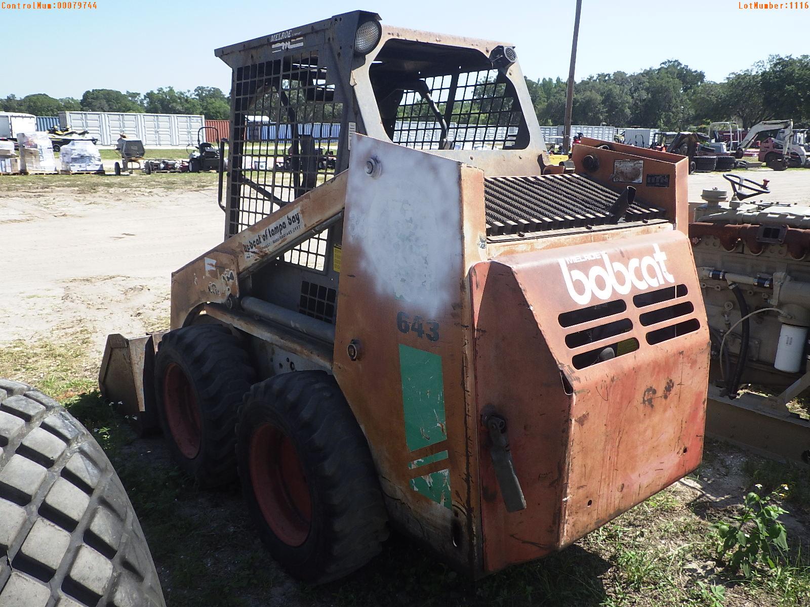 5-01116 (Equip.-Loader skid steer)  Seller: Gov-City of Temple Terrace BOBCAT 64