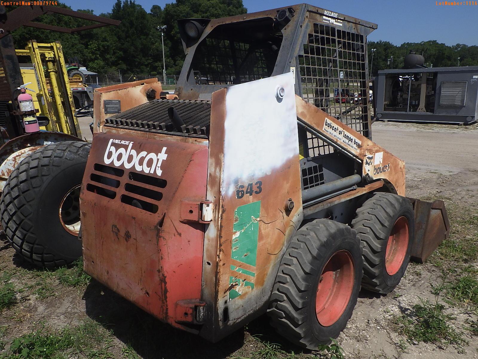 5-01116 (Equip.-Loader skid steer)  Seller: Gov-City of Temple Terrace BOBCAT 64