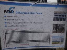 5-02704 (Equip.-Materials)  Seller:Private/Dealer (20) 10 BY 7 FOOT METAL FENCE