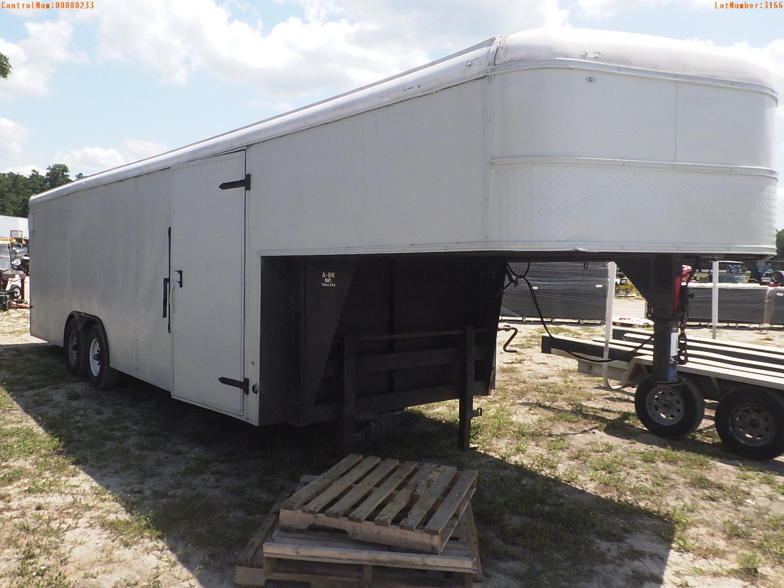 5-03166 (Trailers-Utility enclosed)  Seller:Private/Dealer 2006 AOK GOOSENECK