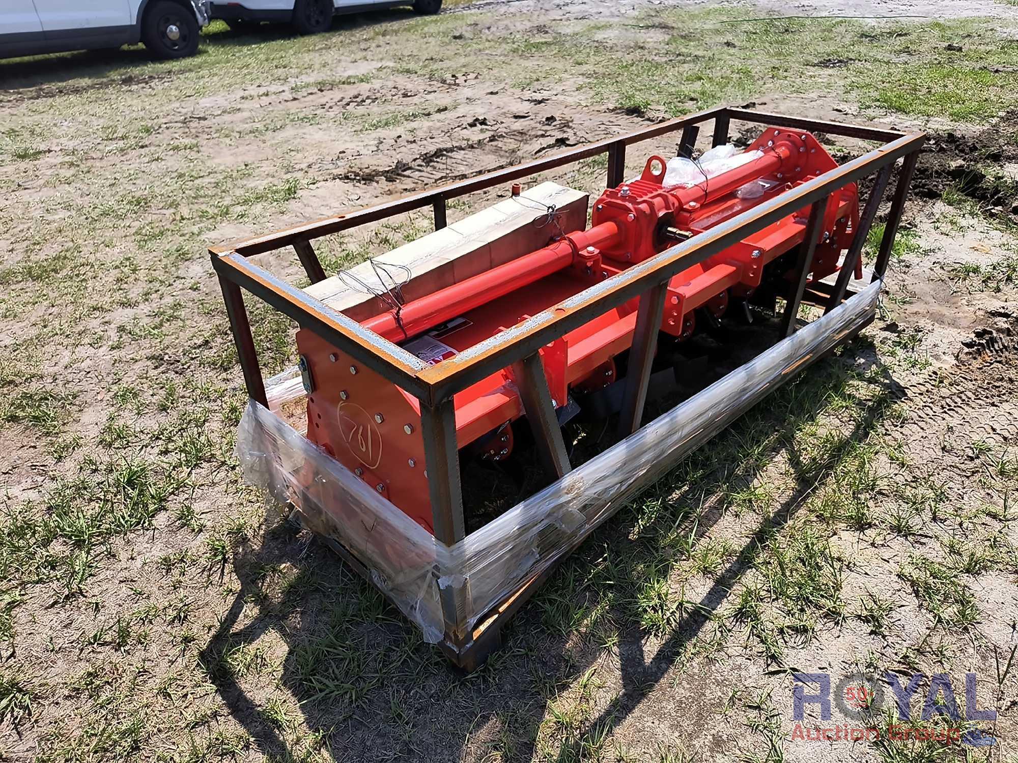 2024 Mower King TAS81 3-Point Hitch Rotary Tiller Attachment