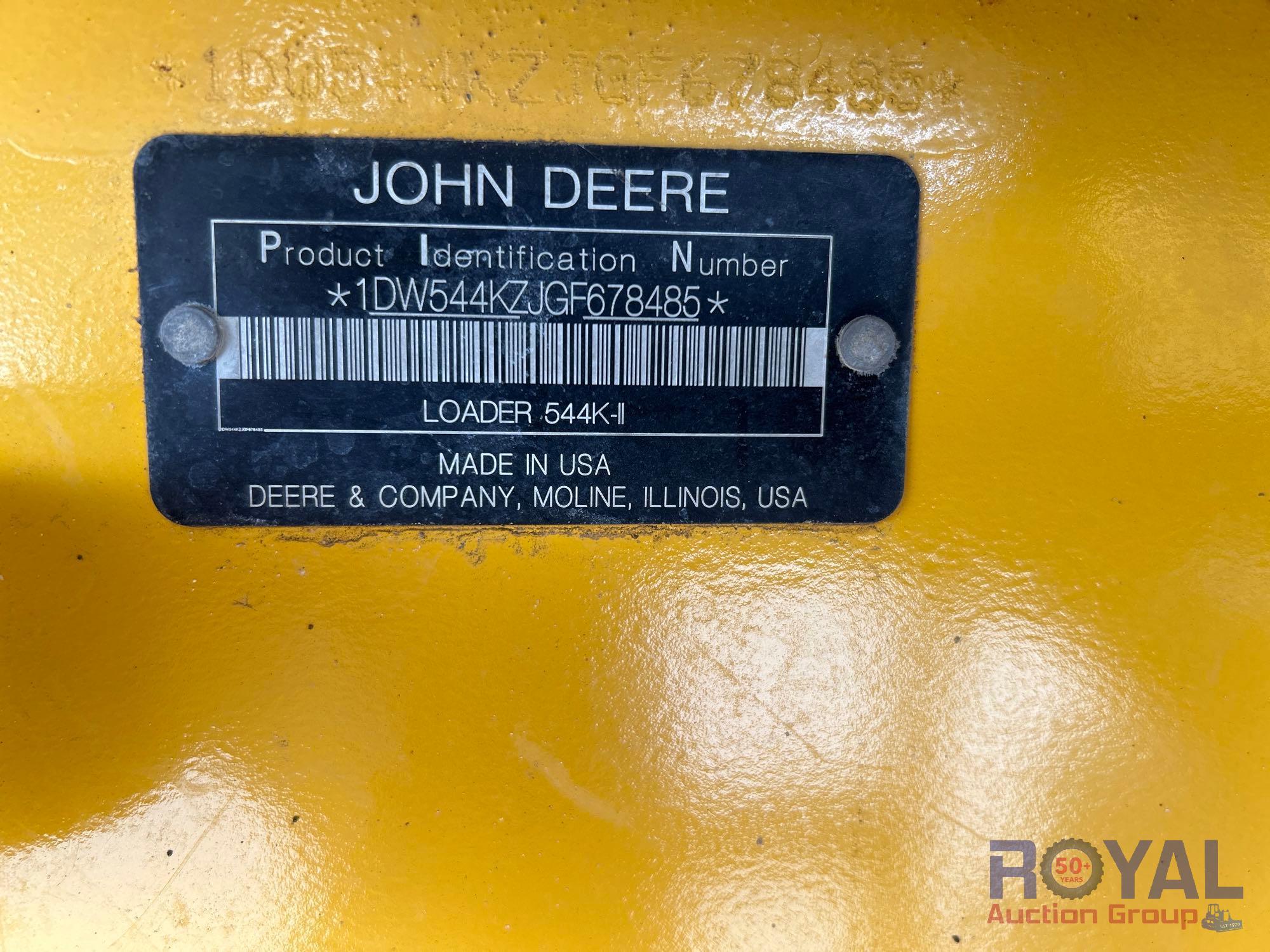 2017 John Deere 544K-II Articulated Wheel Loader