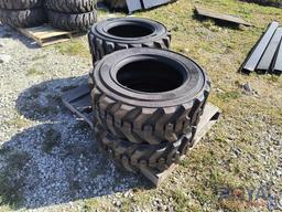 Lot Of 4 Unused 10-16.5 Skid Steer Tires