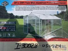 8 X 20 Ft Twin Wall Aluminum Frame Greenhouse