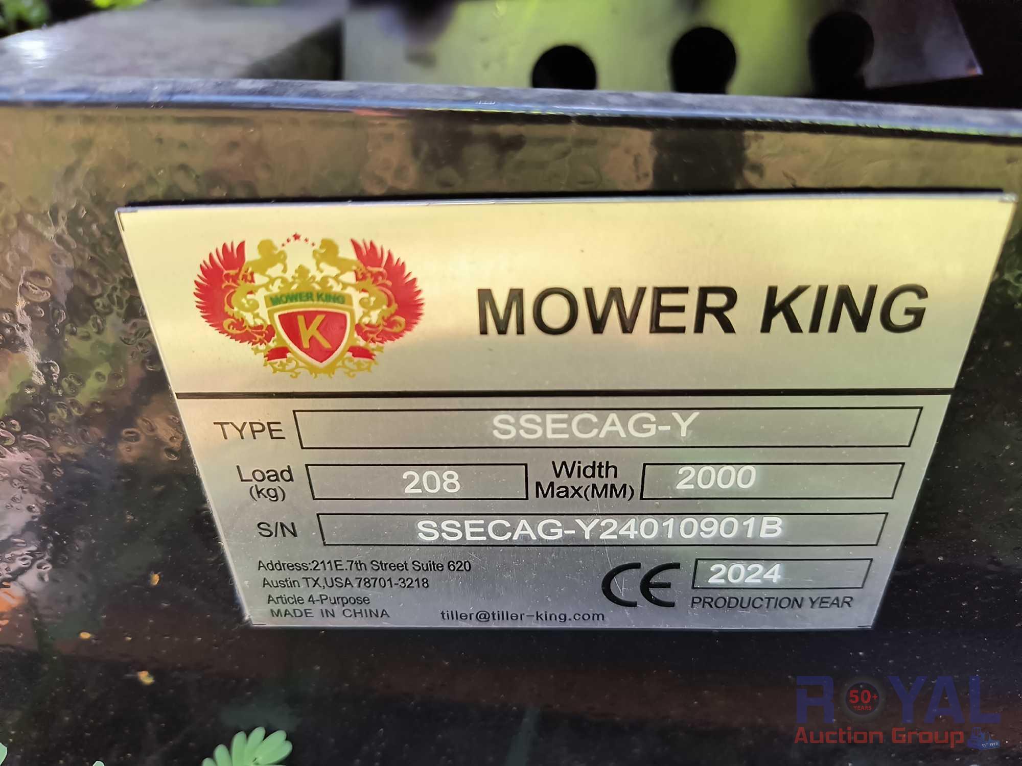 2024 Mower King SSECAG-Y Skid Steer Auger Attachment with 3 Bits