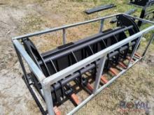2023 78in Skid Steer Hydraulic Root Rake Attachment