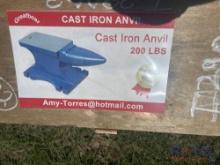 2024 Great Bear 200LB Cast Iron Anvil