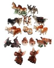 Salt & Pepper Shakers (12 Sets) Victoria Ceramics-japan Cattle/horse, Relco