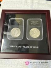 first and last year issue Morgan Silver dollars