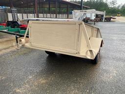 Shopmade 6x8 bumper hitch utility trailer NO TITLE