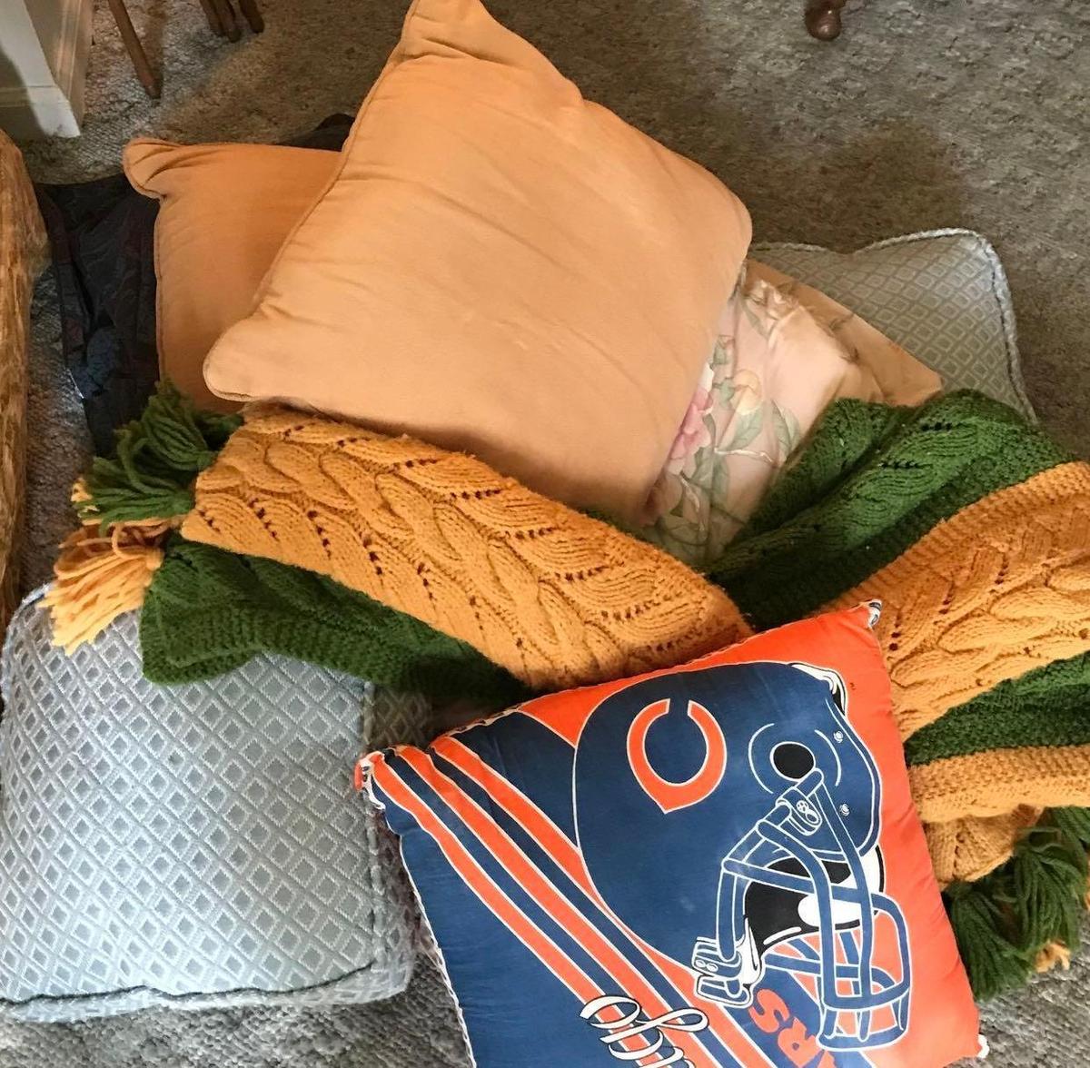 Chicago Bears Pillow, Assorted pillows/throw