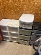 4- 3 drawer containers