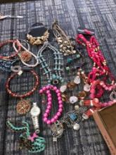 Assorted costume jewelry - some new
