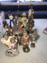 13- porcelain figurines