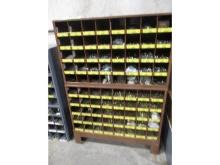 Lawson Metal Cabinet w/Various Bolts,Washers, Etc.