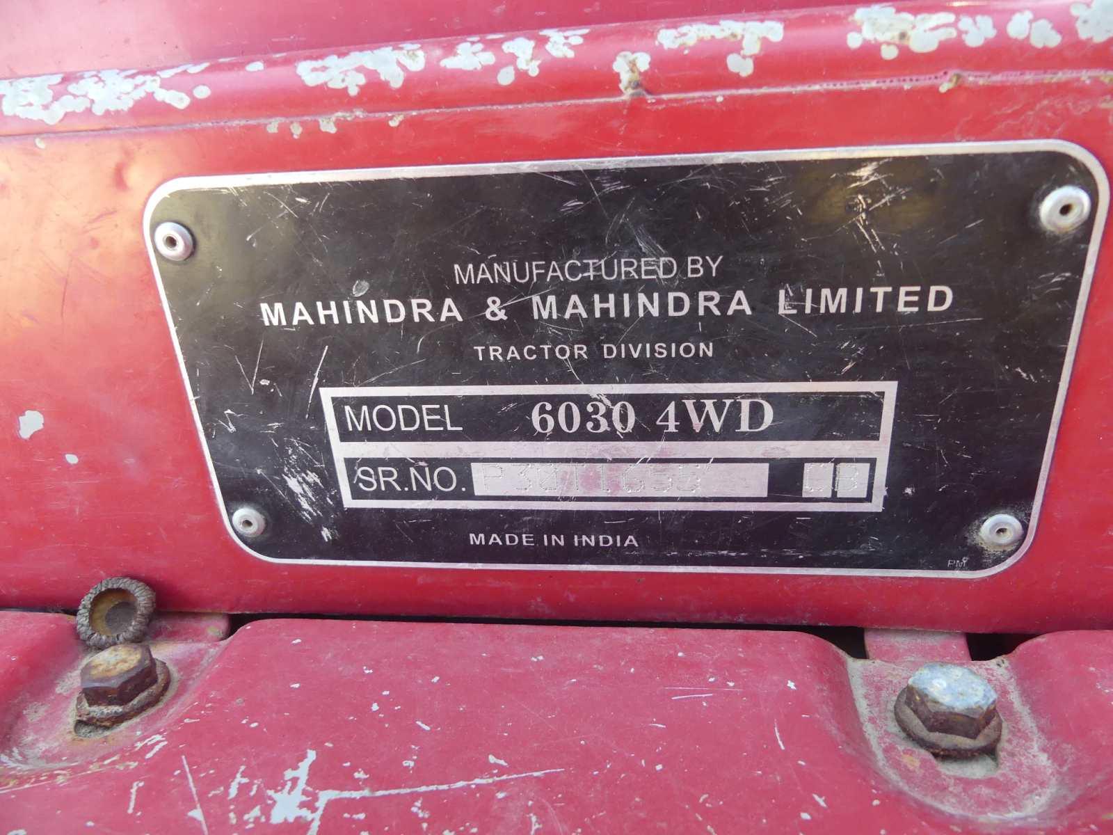 Mahindra 6530 MFWD Tractor, s/n P30T1655: Rollbar Canopy, Drawbar, 3PH, PTO