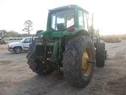 John Deere 7420 MFWD Tractor, s/n RW7420R053048: Encl. Cab, Loader w/ Bkt.,