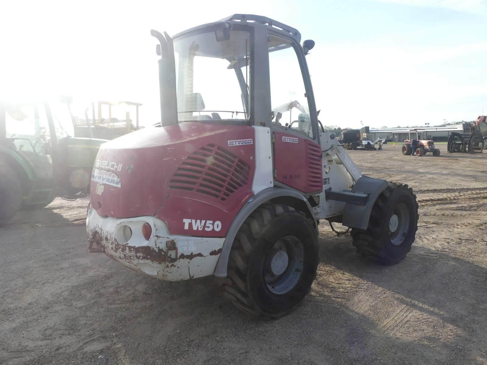 Takeuchi TW50 Rubber-tired Loader, s/n 113251 (Salvage): Encl. Cab