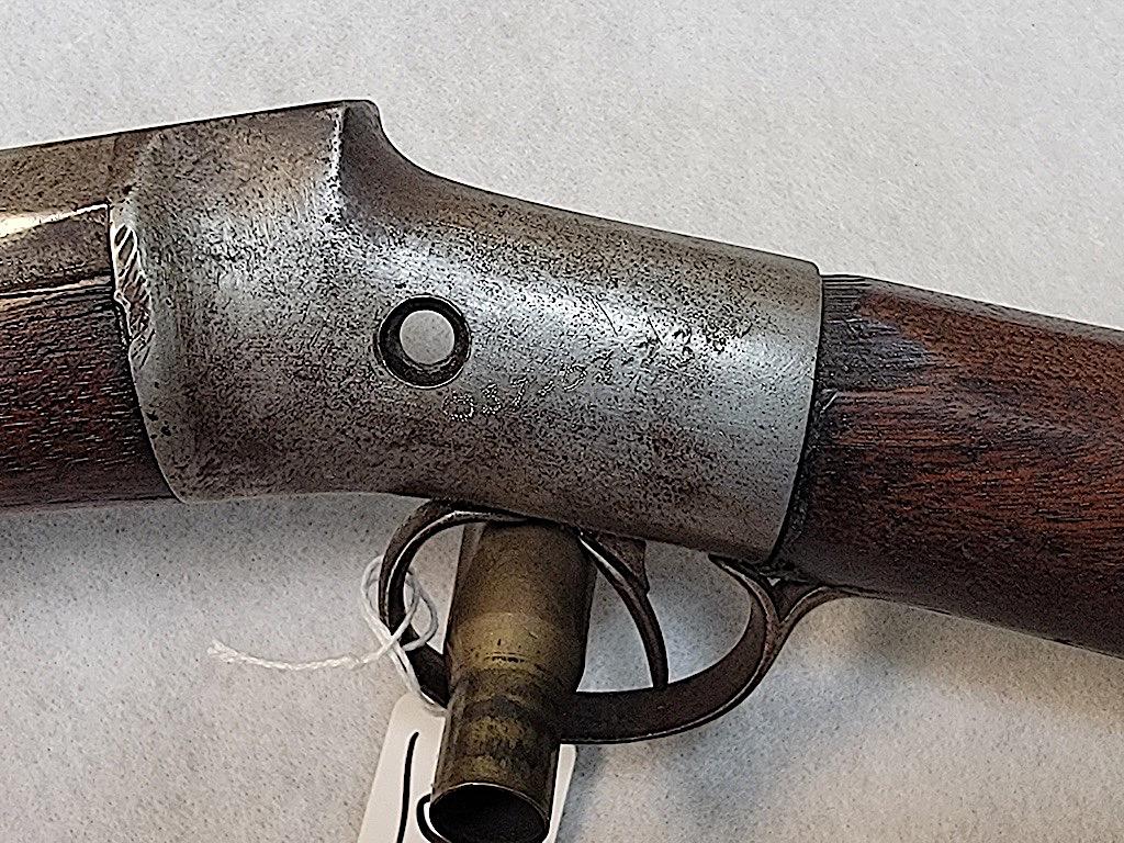 PERCUSSION CARBINE, MISSING LOCK AND HAMMER, NO VISIBLE MARKINGS, CAL APPRO