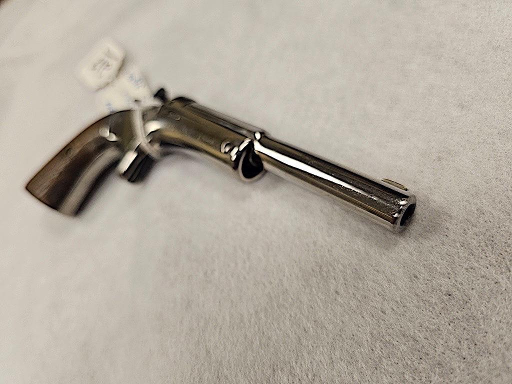 J STEVEN ARMS AND TOOL CO 22 SINGLE SHOT PISTOL NICKEL PLATED, S/N 5440
