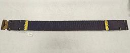 ANSON MILLS US CARTRIDGE BELT, PATENTED 1881, WORCHESTER, MA, INCLUDES 4