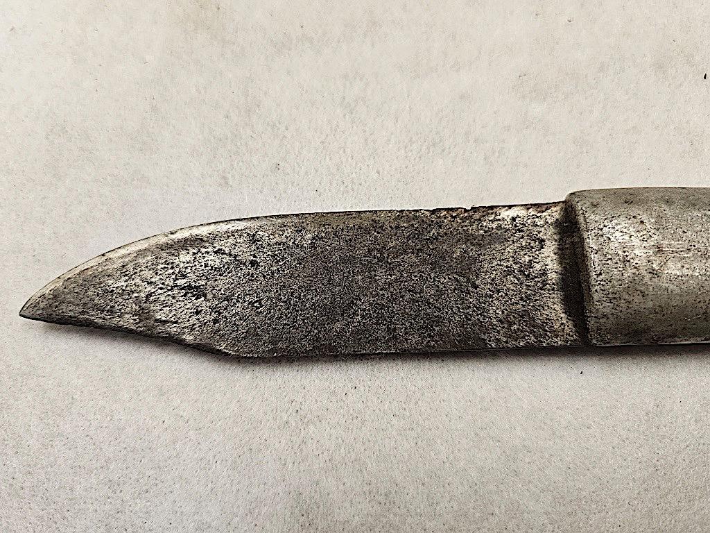 ALUMINUM HANDLE HOMEMADE KNIFE NO SHEATH