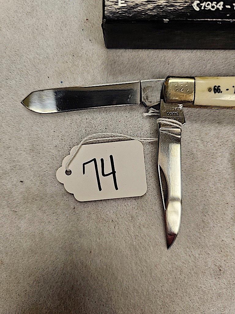 BARCO MINI TRAPPER 2 BLADE POCKET KNIFE, 1 OF 400 IN ORIGINAL BOX, S/N 38
