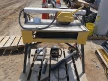 Wet Tile Saw, Chain Saw, Misc Items