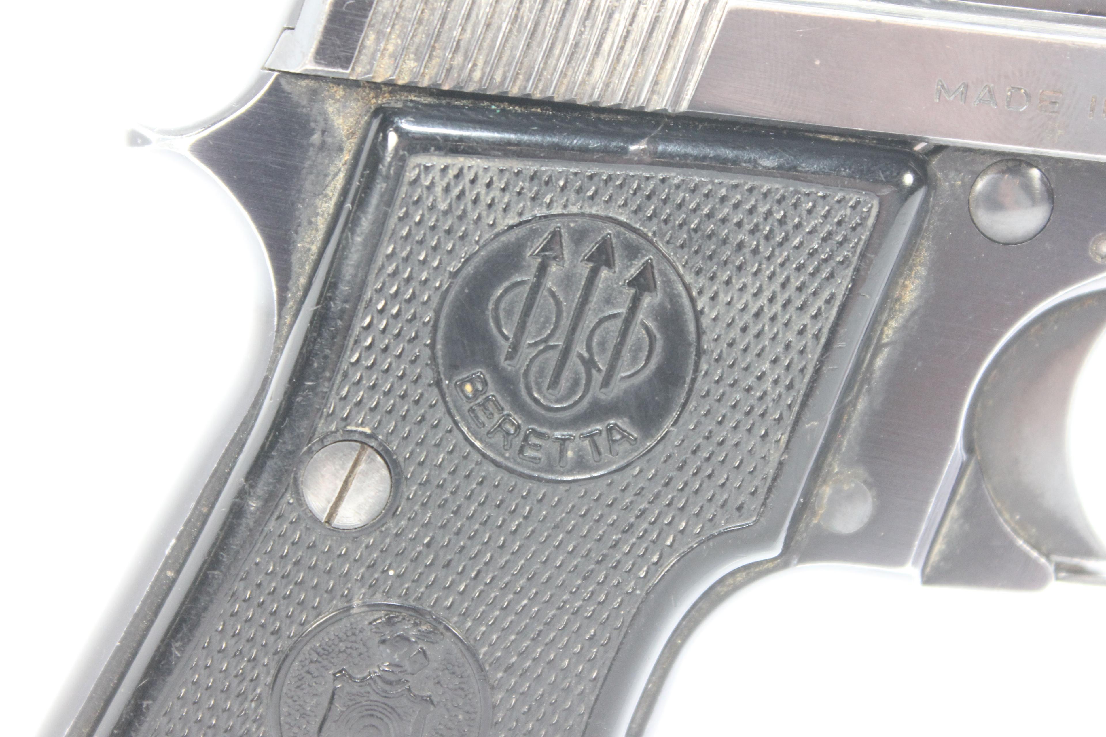 Beretta Model 950B .22 Short Cal. Semi-Automatic Single Action Tip Up BBL Pistol w/7-Rd. Magazine; S