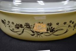 Pyrex 1960s Promotional Golden Wildflower 045 w/Lid; No Chips