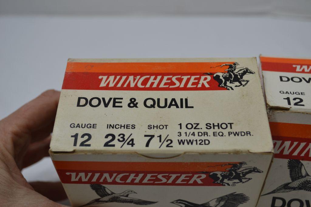 Winchester Dove and Quail, 25 Shells, 12ga, 2 3/4", 7 1/2 Shot, 2xbid