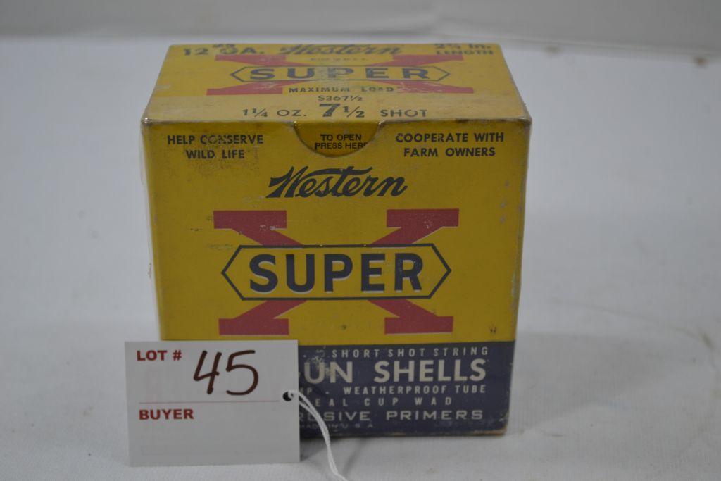 Western Super X 12 Gauge Ammo, 25 Shells 2 3/4" 7 1/2" Shot