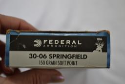 Federal .30-06 Springfield Cal. 150 Gr. Soft Point; 20 Rds.