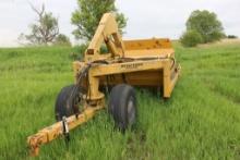 Holcomb 800 Land Scraper, Pull Type, 8yd, Dolly Wheels, Forced Ejection, Good Shape