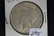 1923-S Peace Dollar; F