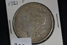 1921-D Morgan Dollar; XF