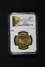 2011 $50 Buffalo Gold Early Releases; MS70
