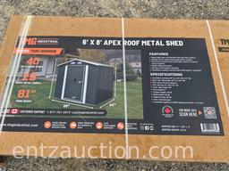 6' X 8' APEX ROOF METAL SHED