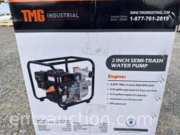 2" TRASH / WATER PUMP W/ TMG 6 1/2 HP ENGINE