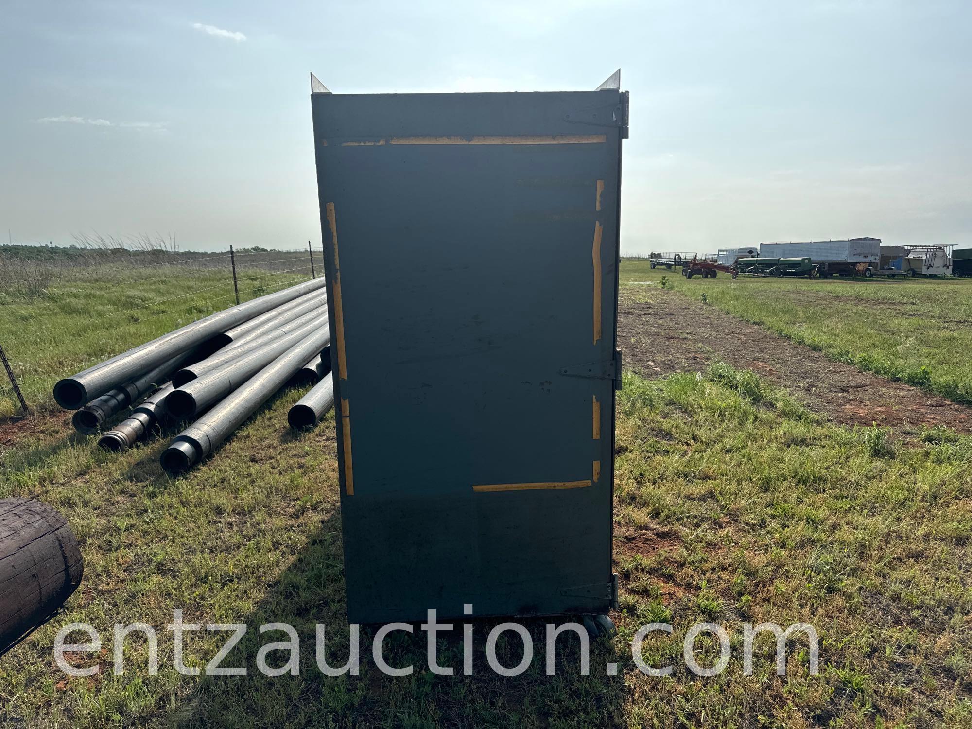 39" X 94" X 72" METAL CABINET W/ INVENTORY,