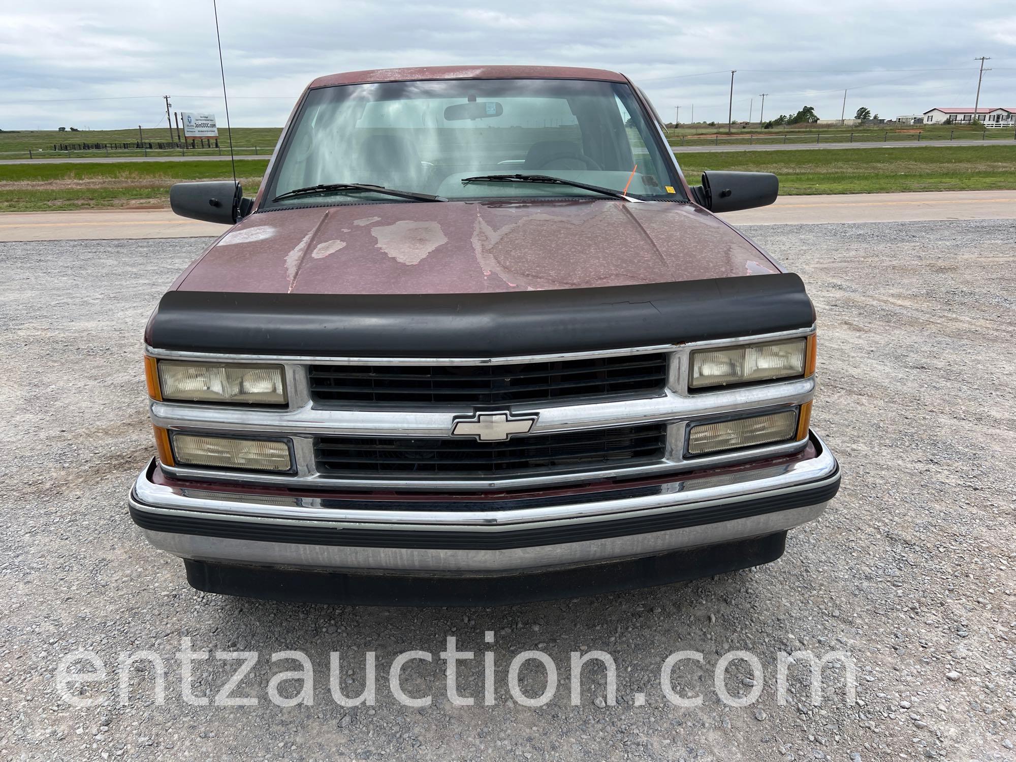 1995 CHEVY 2500 PICKUP, EXT. CAB, 454 GAS ENG.,