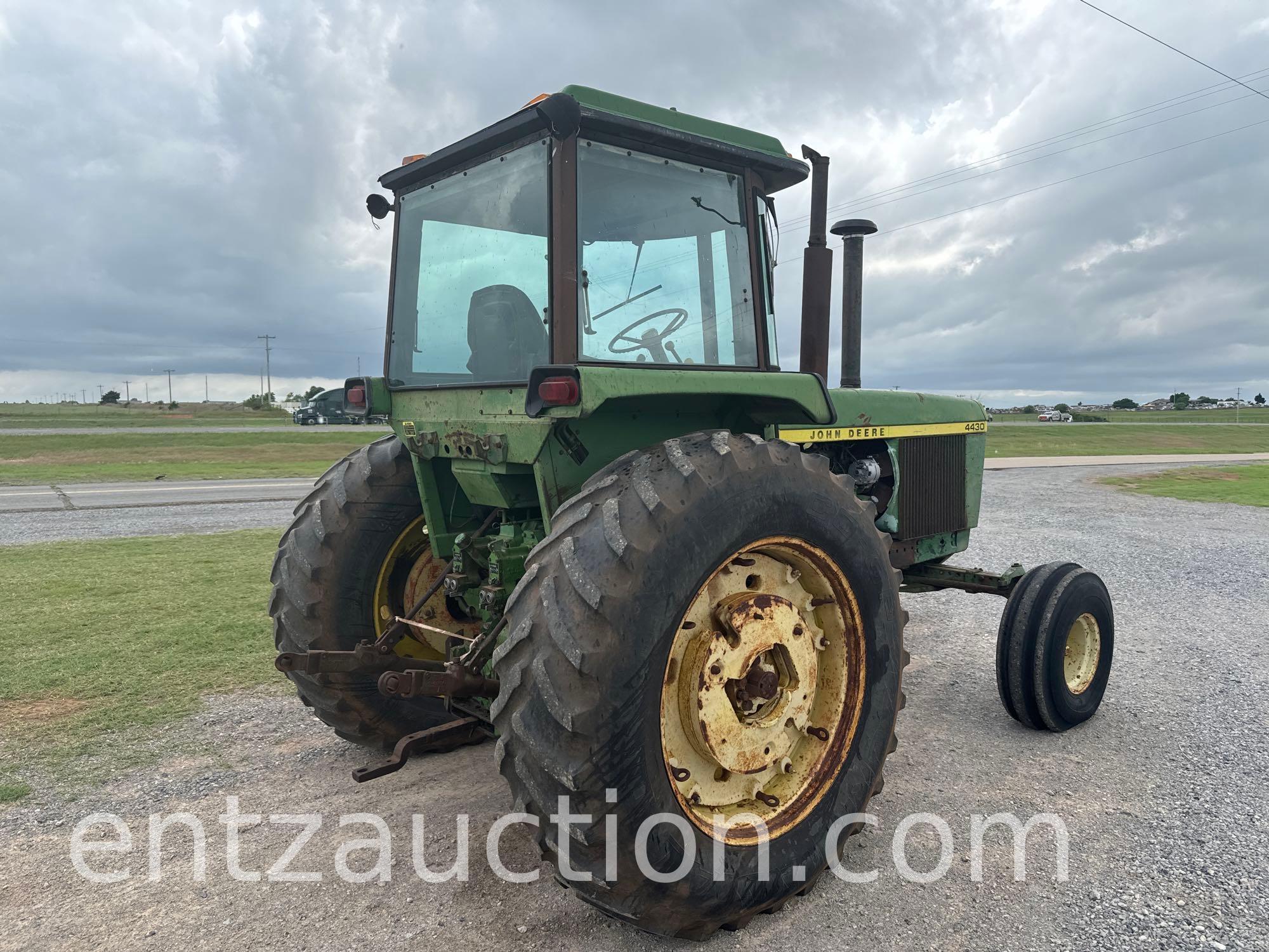 1977 JD 4430 TRACTOR, QUAD RANGE, 3PT,