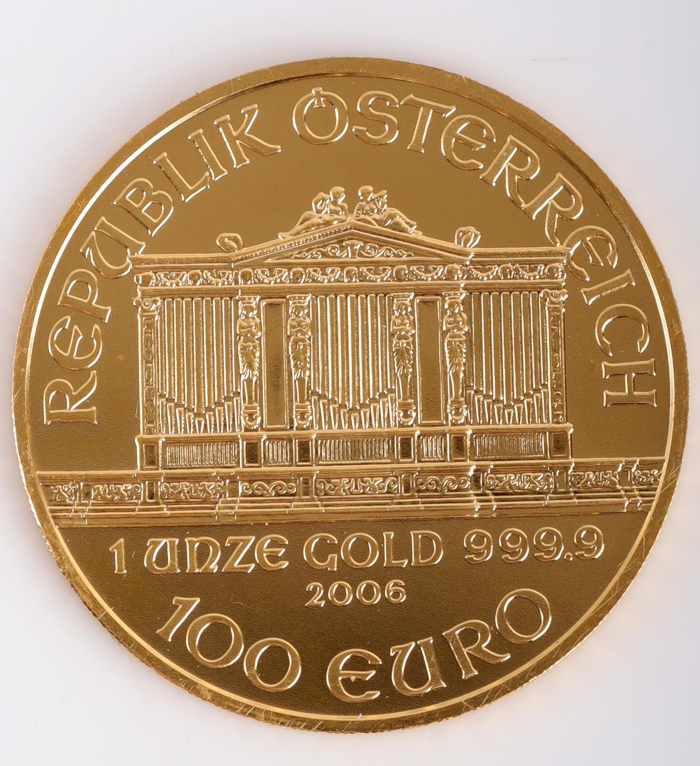 1 OZ GOLD AUSTRIA PHILHARMONIC COIN 2006 BU