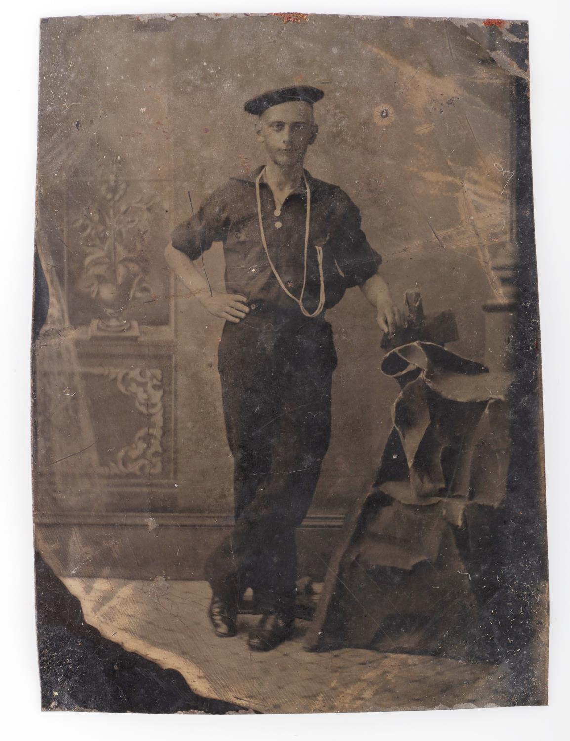 CIVIL WAR SAILOR TINTYPE PHOTOGRAPH