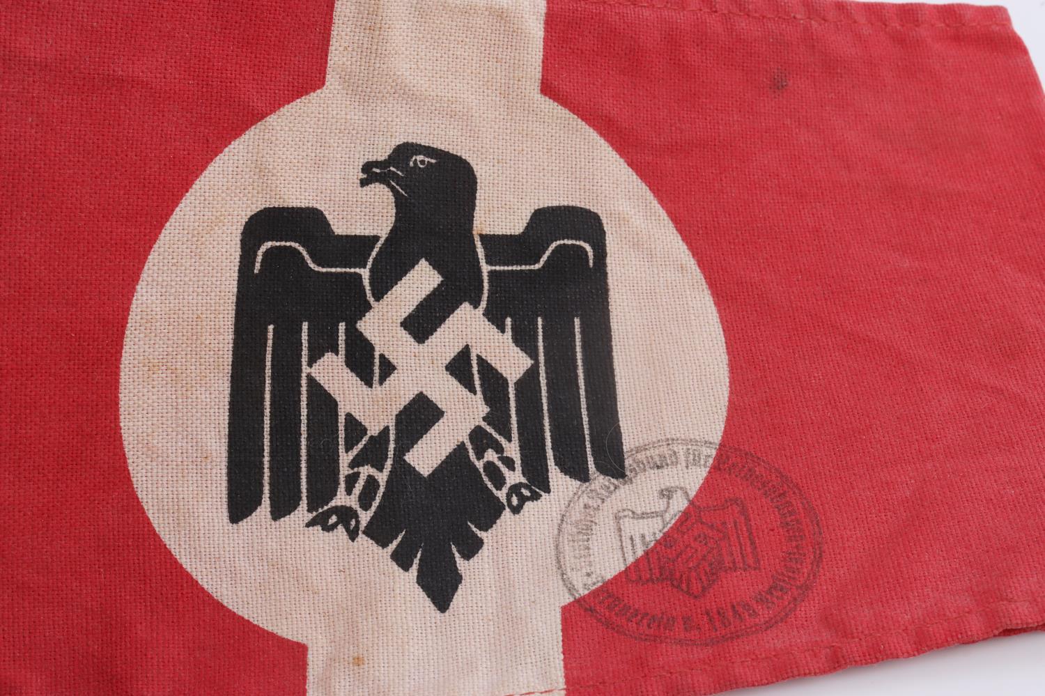 5 WWII GERMAN ARMBAND LOT SS RED CROSS NSDAP