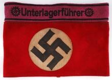 WWII GERMAN DAF UNTERLAGERFUHRER ARMBAND