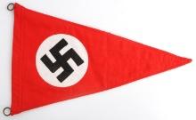 WWII GERMAN THIRD REICH PARTY PENNANT