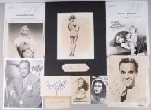 ASSORTED HOLLYWOOD ENTERTAINER AUTOGRAPH LOT