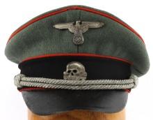 WWII GERMAN REICH WAFFEN SS ARTILLERY VISOR CAP